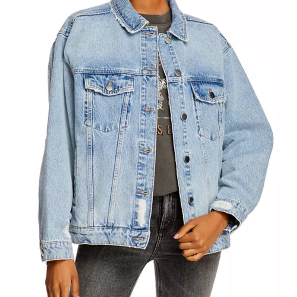 NWOT Anine Bing Light Blue Jean Jacket